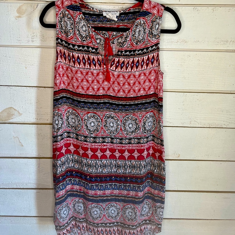 Beachlunchounge boho Aztec print dress size S